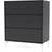 Montana Furniture Carry with Leg Anthracite/Snow Chest of Drawer 69.6x82.2cm