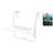 ProGarden 436290 - Matte White Balcony Table