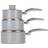 Swan Retro Grey Cookware Set with lid 3 Parts