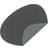Lind DNA Nupo Curve Reversible Anthracite Pastel Green Coaster