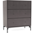 Montana Furniture Carry with Legs Coffee/Black Chest of Drawer 69.6x82.2cm