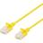 Deltaco Slim Cat6a U/UTP LSZH RJ45 - RJ45 M-M Yellow 0.5m