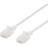 Deltaco Slim Cat6a U/UTP LSZH RJ45 - RJ45 M-M White 0.5m