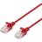 Deltaco Slim Cat6a U/UTP LSZH RJ45 - RJ45 M-M Red 0.5m