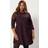 Yours Floral Ribbed Mini Dress - Black