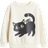 H&M Printed Brushed Inside Sweatshirt - Cream/Cat (1305880008)