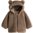 H&M Hooded Pile Jacket - Dark Beige (1241853001)