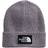 The North Face Logo Box Cuffed Beanie - TNF Medium Grey Heather