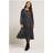 Yours Leopard Textured Maxi Dress Curve Grey