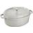 Staub Staub Cast Iron Oval Cocotte Truffle White with lid 6.7 L 33 cm