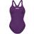 Arena Womens Solid Team Swim Pro Swimsuit - Plum/White