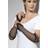 Smiffys Fingerless Fishnet Gloves Black