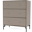 Montana Furniture Carry with Legs Truffle/Black Chest of Drawer 69.6x82.2cm