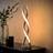 ValueLights Infinity Matte Double Twist Integrated LED Grey Table Lamp