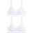 H&M Padded Crop Tops 2-pack - White (1302428001)