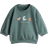 H&M Baby Dinosaur Sweatshirt Med Tryk - Mørk Turkis