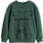 H&M Dreng Sweatshirt Med Tryk - Mørkegrøn