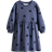 H&M Oversized Sweatshirt Dress - Blue/Hearts (0984595025)