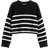 H&M Cotton Blend Jumper - Black/Striped (1290901001)