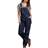 Dickies Women's Relaxed Fit Bib Overalls Dark Indigo