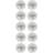 Nobo Glass Whiteboard Magnets 32mm 10pcs Clear
