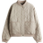 H&M Beige Quiltad Bomberjacka - Beige
