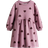 H&M Oversized Sweatshirt Dress - Dusty Pink/Hearts (0984595026)