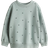 H&M Pige Sweatshirt Med Børstet Inderside - Støvet Grøn
