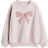 H&M Motif Detail Sweatshirt - Light Pink/Bow (1305486002)