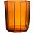 Orrefors Reed Amber Candle Holder 8.5cm