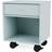 Montana Furniture Dream Castors Flint/Black Bedside Table 30x35.4cm