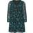 Yours Floral Mesh Sleeve Mini Dress - Black