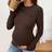 Shein Maternity Solid Color Round Neck Long Sleeve Ribbed Fitted Nursing Top