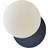 ValueLights Darla Navy Frosted Globe Bathroom Wall light