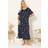 Yours Star Soft Touch Placket Nightdress - Dark Navy