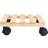 Wooden Flower Plant Pot Base Roller Moving Tray