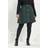 Yours Curve Green Check Button Front Mini Skirt - Green