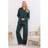 LTS Tall Cotton Check Pyjama Set - Navy Blue/Green