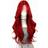 Shein 26-Inch Red Wavy Lace Front Wig