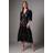 Coast Contrast Lace Sleeveless V Dress - Black