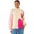 Roman Abstract Colour Block Knit Jumper - Ivory