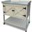 August Grove Dmitry Spruce Wood Potting Bench Grey 97.5cm H x 98cm W x 48cm D