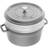 Staub La Cocotte Round Cast Iron with Steamer Graphite Grey with lid 5.25 L 26 cm