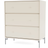 Montana Furniture Carry with Leg Oat/Chrome Chest of Drawer 69.6x82.2cm