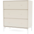 Montana Furniture Carry with Leg Oat/White Chest of Drawer 69.6x82.2cm