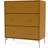 Montana Furniture Carry With Legs Amber/Chrome Chest of Drawer 69.6x82.2cm