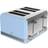 Swan 4 Slice Retro Toaster Blue