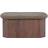 Venture Home Todd Ottoman Brun Fodskamler Puffer Fodskammel