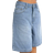 Shein Teen Girls Y2K Fashion Loose Baggy Long Shorts - Light Wash