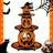 Shein Halloween Pumpkin 3-Tier Cupcake Stand Spooky Dessert Tower For Trick Or Treat Parties